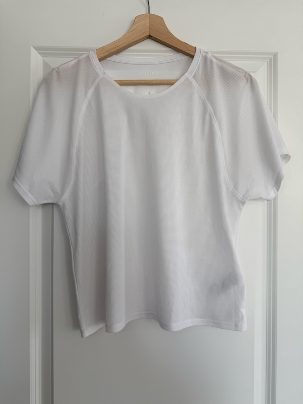Athleta Women's White Performance Short-Sleeve Top